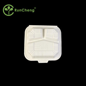 8*8 Zoll Umweltfreundliche Einweg-Lunchbox aus weißem PP-Kunststoff, Take-Away-Behälter mit 1-2L Fassungsvermögen, Moderne Schlichtheit - Product Image 4