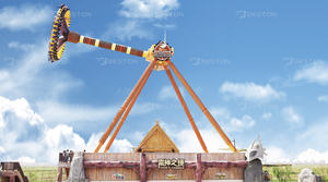 Outdoor-Spielplatzgeräte Vergnügungspark-Attraktionen Großer Pendelkarussell - Product Image 4