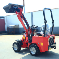 Produk Laris Mini Wheel Loader Diesel Multifungsi Hidrolik Wheel Loader Pengangkut Material Wheel Loader Pertanian