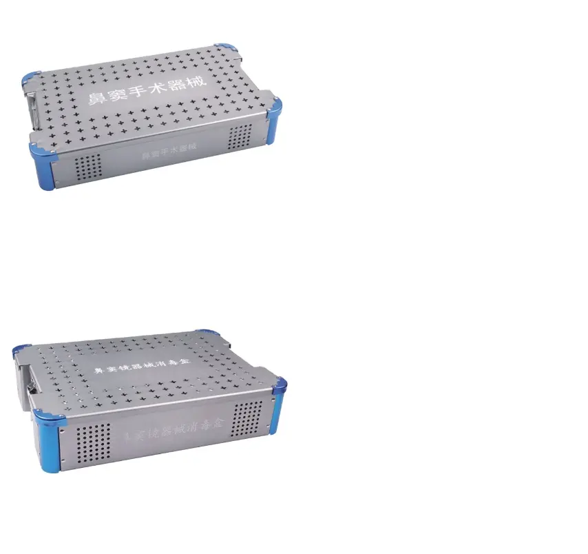 Boîte de récipient de stérilisation d'acier inoxydable de plateau d'instruments de laparoscope