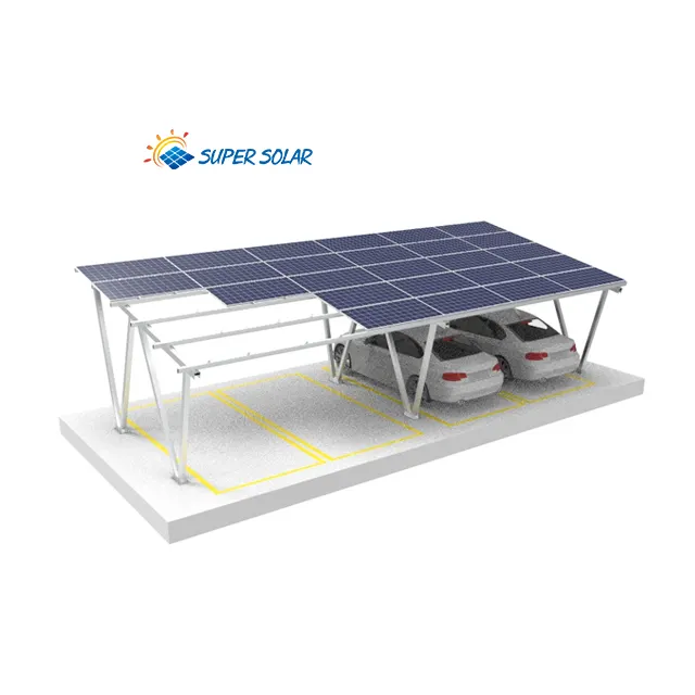 Super solar günstigen Preis 10kw 20kw 30kw Carport Generator für Parkplatz
