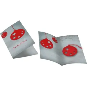 CARTOLINA CON DECORAZIONE NATALIZIA - Product Image 1
