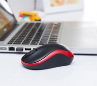 Logitech M186 Mouse Nirkabel untuk Kantor, PC, Laptop, MAC