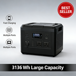 สถานีพลังงานแสงอาทิตย์แบบพกพา 2400W 3000W 5000W พร้อมพอร์ตควบคุม MPPT ระบบสำรองไฟ (UPS) คลื่นไซน์บริสุทธิ์ แบตเตอรี่ LiFePO4 รองรับการชาร์จรถยนต์ - Product Image 3