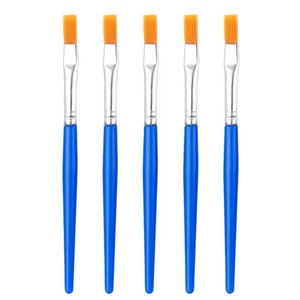 Set di Pennelli in Nylon a Manico Corto per Bambini, Punta Piatta e Appuntita per <span class=keywords><strong>Acquerello</strong></span>, Acrilico, Pittura a Olio, Pennelli per Contorni e Linee - Product Image 6