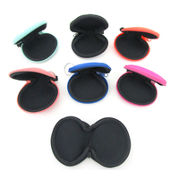 Portefeuille en néoprène de forme mignonne, couleur bonbon personnalisée, pochette pour écouteurs, mini porte-monnaie avec anneau