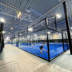 Cancha de Pádel Panorámica Interior y Exterior Popular de APEX, Fabricante de Pádel con Galvanizado en Caliente, Canchas de Pádel de 100*100*3mm - Product Image 4