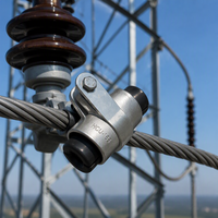 Pince de suspension préformée pour lignes de transmission aériennes