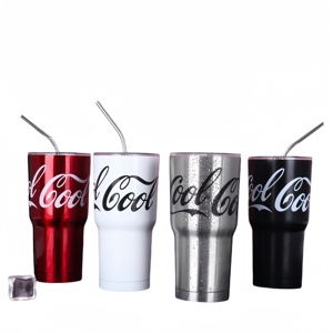 En gros 304 En Acier Inoxydable Glace Bar Tasse D'été En Plein Air De Voiture Isolation Thermique Garder Au Froid En Acier Inoxydable Paille Tasse - Product Image 6