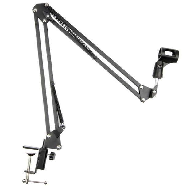 Desktop Adjustable Foldable Microphone Arm Stand Studio Broadcast Universal Microphone Desk Stand