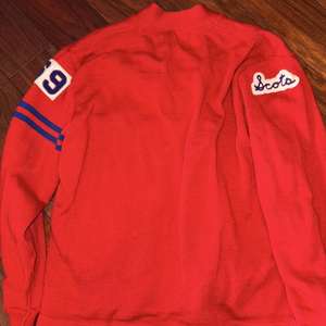 Service OEM personnalisé Cardigan rouge vintage en laine pour hommes inspiré des <span class=keywords><strong>années</strong></span> 1960 - Product Image 4