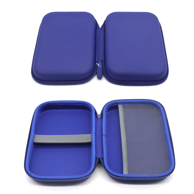 Hot Sale PU Waterproof Eva Protective case Blue Color Custom Eva case for Travel Electronic Organizer Carrying Case