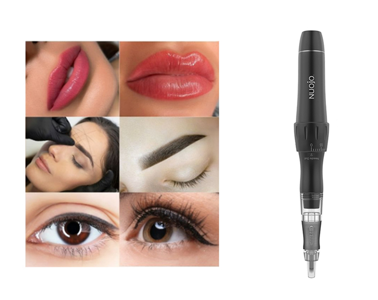 Εργοστάσιο NUOJO που προσαρμόζει PMU Handpiece τη συσκευή Makeup εξαρτήσεων μανδρών δερματοστιξιών χειλικών φρυδιών PMU&MTS μηχανών