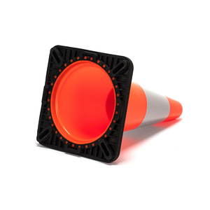 Cono de Tráfico Acer de 45 cm, Cono de Advertencia Reflectante de PVC para Uso en Seguridad Vial - Product Image 1