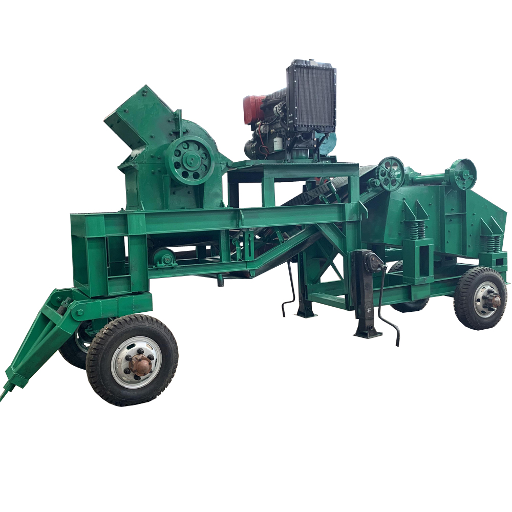 Тяговая передвижная молотковая дробилка, молотковая мельница для установки по производству песка