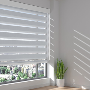 Chất lượng cao Cửa sổ Shades màn ngày đêm <span class=keywords><strong>Zebra</strong></span> Con lăn Rèm cơ giới <span class=keywords><strong>Zebra</strong></span> mù cho trang trí thông minh mù Shades - Product Image 2