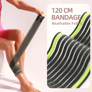 Manchons de <span class=keywords><strong>compression</strong></span> flexibles pour mollets JINGBA pour hommes et femmes, expédition rapide, attelle de jambe pour la course à pied, le cyclisme, les voyages - Product Image 5