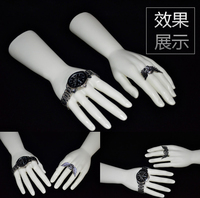 Mains de mannequin masculines réalistes en plastique pour vitrine, présentoir de gants pour bijoux et montres