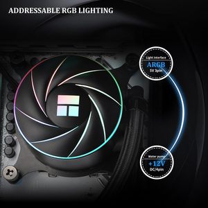 Refroidisseur AIO CPU Thermalright Aqua Elite 240 ARGB <span class=keywords><strong>V4</strong></span> 66,17 CFM 4 broches pour Intel LGA1851/1150/1151/1200/2011/1700 6400RPM - Product Image 3