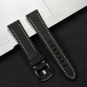 Correa de reloj de cuero de ante de vaca de capa superior genuina Compatible con Huawei para GT4 para <span class=keywords><strong>Samsung</strong></span> Watch6/5/<span class=keywords><strong>4</strong></span> reloj Universal - Product Image 6