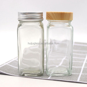 Bottiglie di <span class=keywords><strong>vasetti</strong></span> di spezie in vetro da 4 once 6 once 9 once con tappo a doppio setaccio perfetto per conservare spezie, <span class=keywords><strong>erbe</strong></span> e polveri - Product Image 3