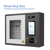 Gabinete de Llaves Inteligente con 15 Ranuras, Caja Fuerte con Control de Llaves RFID, Sistema Electrónico de Gestión de Llaves, Montaje en Pared, NFC, Huella Dactilar, Reconocimiento Facial