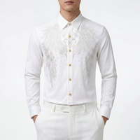 Kemeja Pria Formal Slim Fit Grosir, Kemeja Cetak Kancing Pria, Kemeja Lengan Panjang