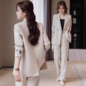 Women's Suit Sets Full Sleeve Worsteds Anti-Wrinkle Office Lady Business Commute Workwear - Product Image 1