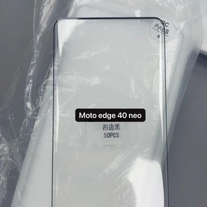 Protection d'écran en verre trempé 3D Full Cover avec déverrouillage par empreinte digitale et colle intégrale pour Motorola Edge 40 Neo - Product Image 3