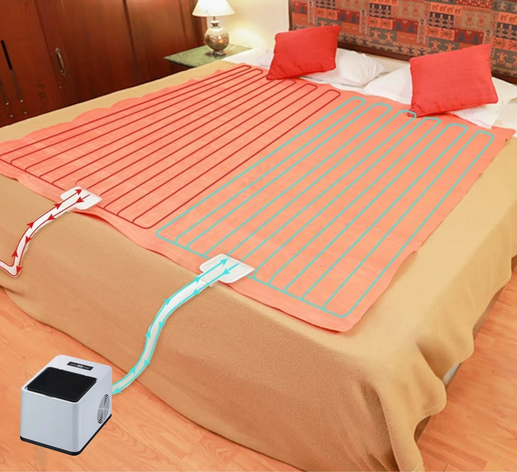 Portable mini Bed blanket Air Cooler Mattress Air Conditioner Water Bed Cooler Ideal for Hot Sleepers