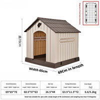 Nichoir pour chien en plastique imperméable, moderne et luxueux, respirant, grand, pour extérieur, en forme de trous d'arbre, 2026