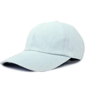 Blank Plain หมวก Denim Jean วัสดุหมวกกีฬา,หมวก Denim หมวกพ่อ,Jean หมวกโลโก้ของคุณเอง Design