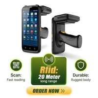 Terminal Portátil Industrial Resistente, PDA Android con Escáner OCR, Lector RFID de Largo Alcance de 20 Metros, Escaneo 2D, WiFi, PDA en Stock