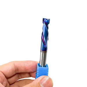 4Mm 6Mm CNC Hai-Sáo Xoắn Ốc Nén End Mill 1/4 Carbide Cắt 2F 3/8 <span class=keywords><strong>Router</strong></span> Nén Bit Altin Tráng Gỗ ODM OEM - Product Image 3