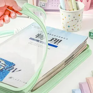 Mới <span class=keywords><strong>A4</strong></span> Văn phòng phẩm lưu trữ túi công suất lớn tập tin kiểm tra giấy lưu trữ túi trong suốt không thấm nước lưới tổ chức thư mục Túi xách - Product Image 5