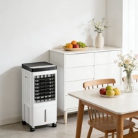 Ventilateur de refroidissement mobile à 3 vitesses, ventilateur de climatisation domestique à eau avec télécommande et fonction de minuterie
