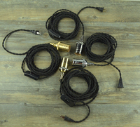 Kit de cordon pour lampe suspendue, support de lampe suspendue avec interrupteur, douille de lampe en bronze