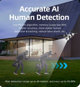 8MP ngoài trời không dây năng lượng mặt trời Pin <span class=keywords><strong>IP</strong></span> <span class=keywords><strong>Camera</strong></span> 24 giờ ghi âm ứng dụng điều khiển với góc rộng và phát hiện chuyển động các tính năng - Product Image 3