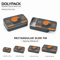 Boîte en étain coulissante sur mesure OEM ODM, finition métallique cuivre-orange, avec couvercle coulissant lisse, pour bonbons, baumes, parfums et cadeaux.