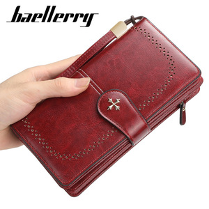 Baellerry Women's <b>Long</b> Wallet Pu Leather Large Capacity Fashion Zipper Clutch <b>Bag</b> For Everyday Use - Product Image 1