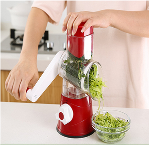 Rotary Cheese Grater Stainless Steel With Handle Replaceable Blades <b>Vegetable</b> Slicer Cutter Easy to Clean - Product Image 5