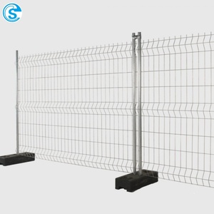 Clôture temporaire pliable 3D haute résistance anti-escalade, <span class=keywords><strong>barrière</strong></span> de chantier mobile pour événements de construction - Product Image 2