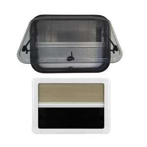 Fenêtre de <span class=keywords><strong>caravane</strong></span> RV à prix avantageux, cadre en alliage d'aluminium, coins arrondis, double vitrage en verre acrylique, extraplancheuse - Product Image 6