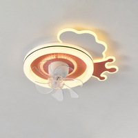 Chambre d'enfant personnalisée dessin animé décoratif chambre d'enfant licorne ventilateur de plafond intelligent lumière garçon créatif astronaute éclairage LED
