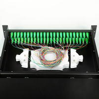 Penjualan Terlaris Kotak Terminasi Optik ODF 19 Inch 12  24  48 Core  FTTH ODF 24 Port 48  72 96 Core Panel Patch Fibra Optica ODF