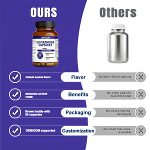L-Glutathion 500mg Vitamine <span class=keywords><strong>Capsules</strong></span> - Natuurlijke Detox & Darmgezondheid Ondersteuning - 60 stuks Actieve Gereduceerde Formule OEM 2 <span class=keywords><strong>Capsules</strong></span> Dagelijks - Product Image 5