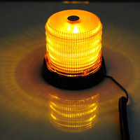 12V-30V LED-Stroboskop-Warnleuchte Bernsteinfarbene Straßenbeleuchtung Magnetisches Notfall-Blinklicht 24V Rote Wasserdichte Verkehrslampen