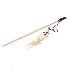 New Wooden Stick Cat Teaser Wand - <b>Mouse</b> Interactive Rod <b>Toy</b> with Pumpkin Charm - Product Image 3