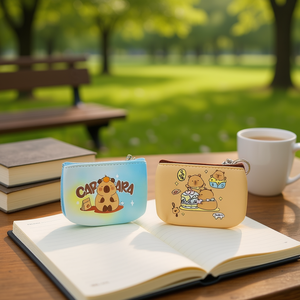 Portamonete Kapibara 11,5x9cm con Design Animale Carino, Portachiavi per Donne e Ragazze - Product Image 2