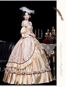 QQWZ196 Ecoparty vestido del siglo XVIII vestido rococó <span class=keywords><strong>barroco</strong></span> mascarada traje histórico victoriano crinolina bola y vestido de novia - Product Image 6